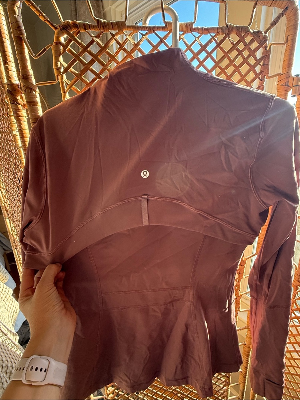 Lululemon Long Sleeve Athletic Jacket in Deep Plum
